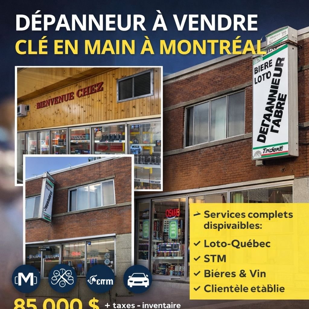 DÉPANNEUR À VENDRE À MONTRÉAL – CLÉ EN MAIN